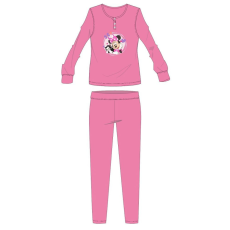 ExityKft. Disney Minnie egér pamut flanel pizsama - téli vastag gyerek pizsama - rózsaszín - 134-140