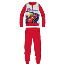 ExityKft. Disney Verdák téli pamut gyerek pizsama - interlock pizsama - Racing hero felirattal - piros - 116