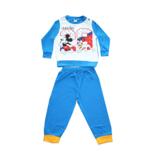 ExityKft. Hosszú vékony pamut baba pizsama - Mickey egér - Jersey - középkék - 80 gyerek hálóing, pizsama