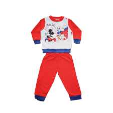 ExityKft. Hosszú vékony pamut baba pizsama - Mickey egér - Jersey - piros - 86 hálózsák, pizsama