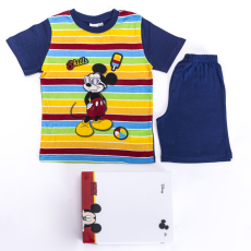 ExityKft. Mickey egér kisfiú pamut pizsama - rövid ujjú pizsama - nyári együttes - sötétkék - 116