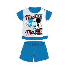 ExityKft. Nyári rövid ujjú pamut baba pizsama - Disney Mickey egér - középkék - 92