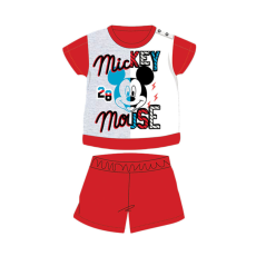 ExityKft. Nyári rövid ujjú pamut baba pizsama - Disney Mickey egér - piros - 80