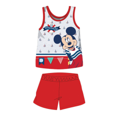 ExityKft. Nyári ujjatlan pamut baba pizsama - Disney Mickey egér - piros - 80 hálózsák, pizsama