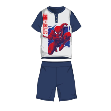 ExityKft. Pókember nyári rövid ujjú gyerek pizsama - pamut jersey pizsama - sötétkék-fehér - 122 gyerek hálóing, pizsama