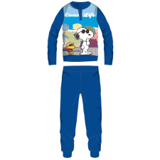 ExityKft. Snoopy hosszú vékony pamut gyerek pizsama - jersey pizsama - középkék - 104 gyerek hálóing, pizsama