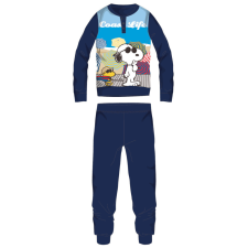ExityKft. Snoopy hosszú vékony pamut gyerek pizsama - jersey pizsama - sötétkék - 122 gyerek hálóing, pizsama