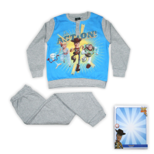 ExityKft. Téli pamut gyerek pizsama - Toy Story - szürke - 122 gyerek hálóing, pizsama
