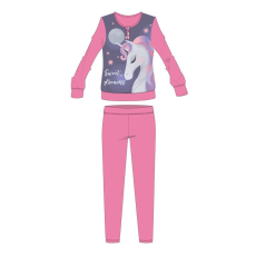 ExityKft. Unikornis téli pamut gyerek pizsama - interlock pizsama - Sweet Dreams felirattal - rózsaszín - 98