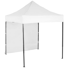 Expodom Gyorsan összecsukható sátor 2x2 m – acél, Fehér, 1 oldalfal sátor
