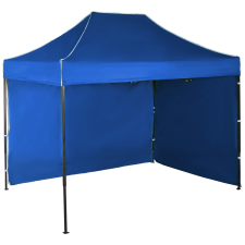 Expodom Gyorsan összecsukható sátor 2x3 m – acél, Kék, 2 oldalfal sátor