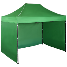 Expodom Gyorsan összecsukható sátor 2x3 m – acél, Zöld, 3 oldalfal sátor