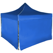 Expodom Gyorsan összecsukható sátor 3x3 m – acél, Kék, 4 oldalfal sátor
