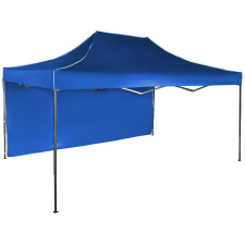 Expodom Gyorsan összecsukható sátor 3x4,5 m – acél, Kék, 1 oldalfal sátor