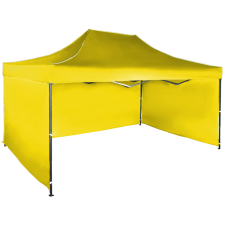 Expodom Gyorsan összecsukható sátor 3x4,5 m – acél, Sárga, 3 oldalfal sátor