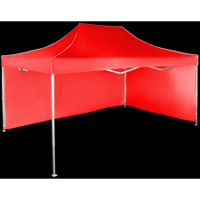 Expodom Gyorsan összecsukható sátor 3x4,5 m - alumínium, Piros, 2 oldalfal sátor
