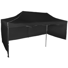 Expodom Gyorsan összecsukható sátor 3x6 m - acél, Fekete, 3 oldalfal sátor