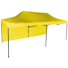 Expodom Gyorsan összecsukható sátor 3x6 m - acél, Sárga, 1 oldalfal sátor