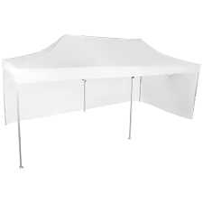 Expodom Gyorsan összecsukható sátor 3x6 m - alumínium, Fehér, 2 oldalfal sátor