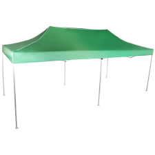 Expodom Gyorsan összecsukható sátor 3x6 m - alumínium, Zöld, Oldalfalak nélkül sátor