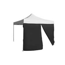 Expodom Oldalfal 2m - ajtóval, Fekete kerti bútor