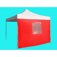 Expodom Oldalfal 3m ablakkal - hexagonális, Piros kerti bútor