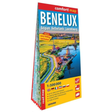 Expressmap Benelux államok autós térkép ExpressMap laminált 1:500 000 térkép