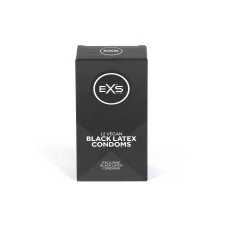 EXS Black - latex óvszer - fekete  Kiszerelés: 100 db óvszer