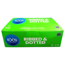 EXS EXS Ribbed, Dotted and Flared - pontozott óvszer (144 db) óvszer