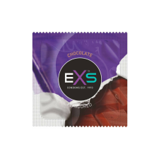 EXS Hot Chocolate - óvszer csoki ízesítéssel - fekete (100 db) óvszer