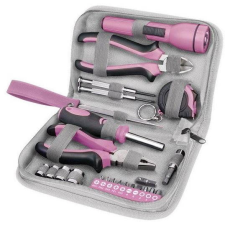 Extol ATX Toolbox 23ks, rózsaszín fogó