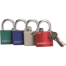  EXTOL CRAFT lakat, vas, 3 kulccsal, dobozban; 38mm lakat