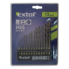 Extol fémfúró klt., 13db, HSS; 1,5-6,5mm, 1/4" BIT befogás, polírozott, műanyag tartóban, bliszteren