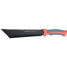 EXTOL PREMIUM bozótvágó kés (machete), teljes/penge hossz: 395/260mm, fogazott rozsdamentes acél penge, PP+TPR nyél, nylon tok barkácsgép tartozék