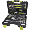 Extol szerszámkészlet, 65db, 1/4"+3/8" CV.; dugókulcsok, racsnis kar, fogók, csavarhúzók, villás kulcsok, BIT-ek, 6598