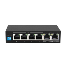 ExtraLink EX-SG1005P Gigabit PoE Switch (EX.14305) hub és switch