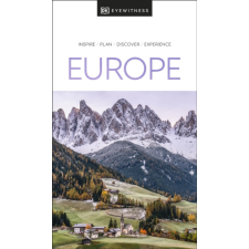 Eyewitness Travel Guide Europe DK Eyewitness Guide Európa útikönyv angol 2023 utazás