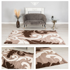  Eylül Barna Fehér Modern Szőnyeg 160x220 01204D-KAHVE-160220 lakástextília