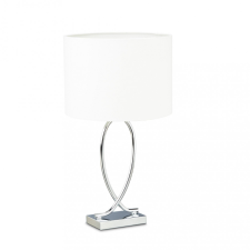  Ezüst asztali lámpa fehér ernyővel 51 cm 10022850 világítás