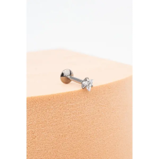  Ezüst Cirkónia Kövekkel Díszített Titánium Egyenesszárú Labret Piercing egyéb ékszer