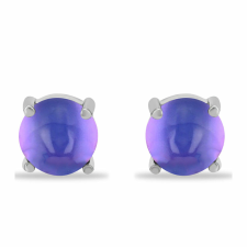  Ezüst Fülbevaló Lila Holdkővel, Y58230 fülbevaló