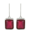 Ezüst Fülbevaló Madagaszkári Rubinnal, Y54714