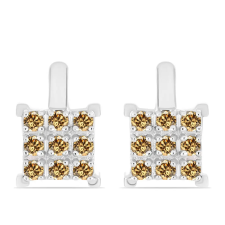  Ezüst Fülbevaló Pezsgő Moissanite-tal, Y62722 fülbevaló