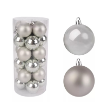  Ezüst gömb 2cm 050034 karácsonyfadísz