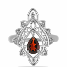 Ezüst Gyűrű Barton Gránáttal, Y59618/52 gyűrű