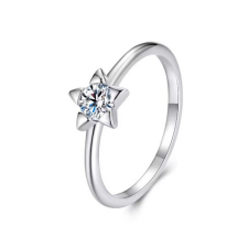  Ezüst gyűrű kristálycsillaggal, 6-os méret gyűrű