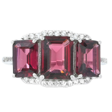  Ezüst Gyűrű Rhodolit Gránáttal, PCY8980/59 gyűrű