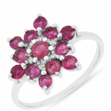  Ezüst Gyűrű Thai Rubinnal, TGJ0194/54 gyűrű