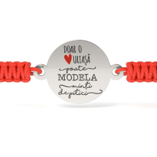 Ezüst karkötő zsinóros modellel Csak egy szív karkötő