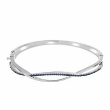  Ezüst Karperec "Császár Lila" Moissanite-tel, Y62027 karkötő